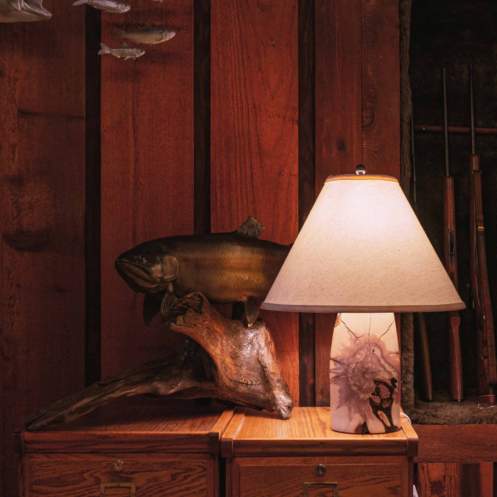 Lampshade - Wood stain