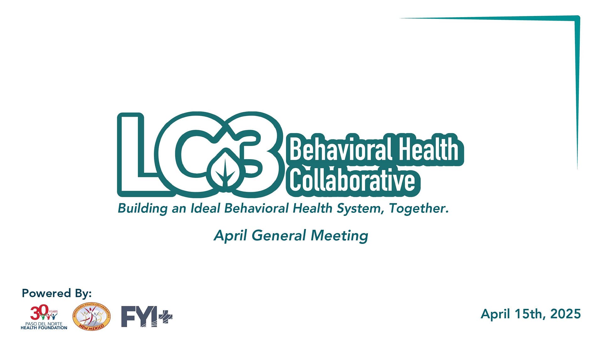 April General Meeting Slides