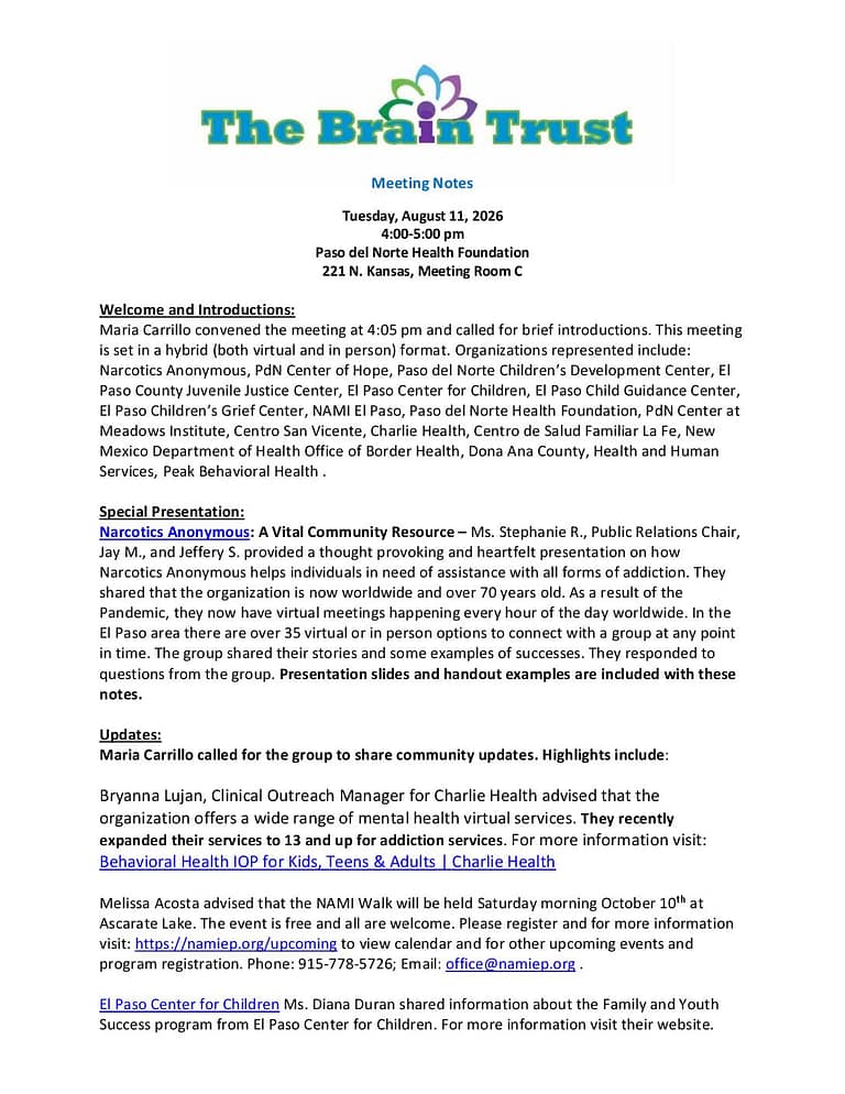Brain Trust Meeting Notes 8 11 2026 FS