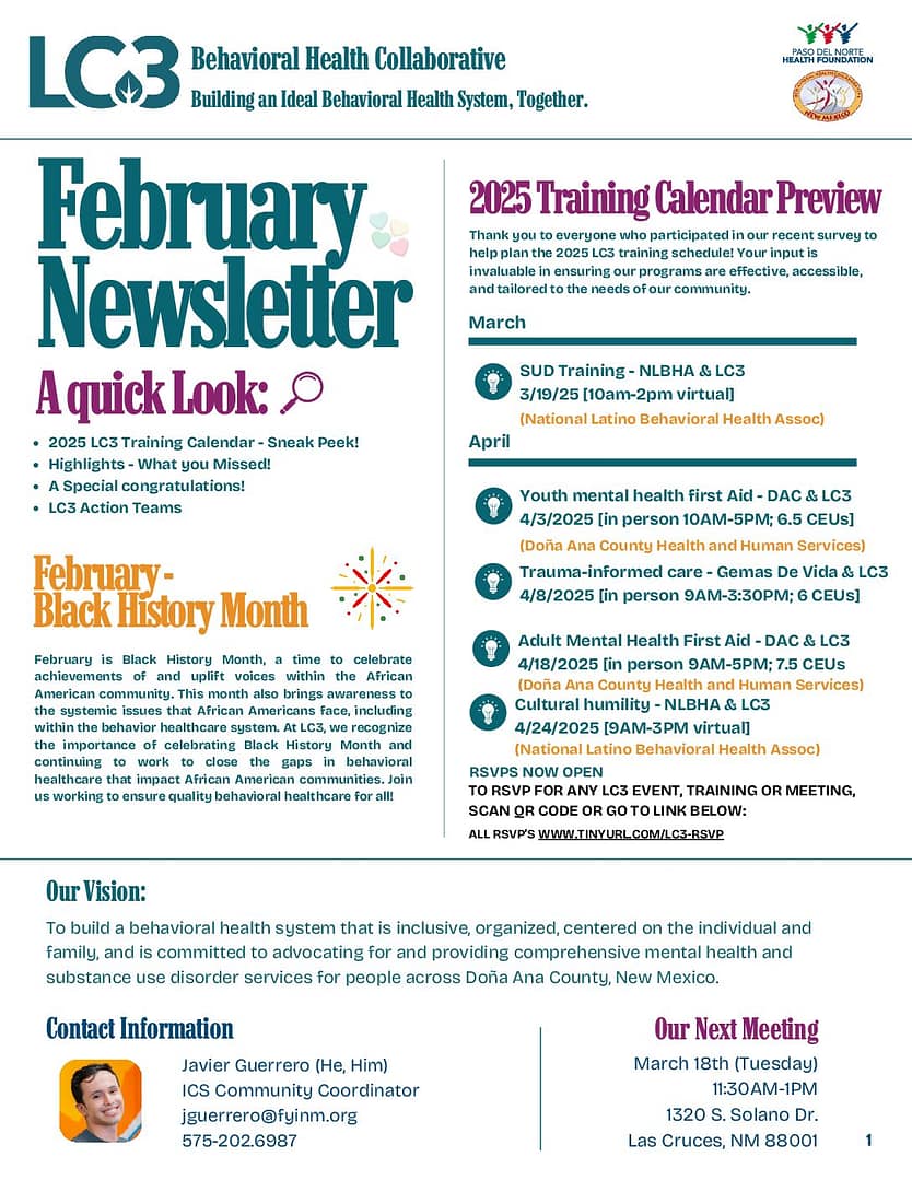 February Newlsetter (2025)