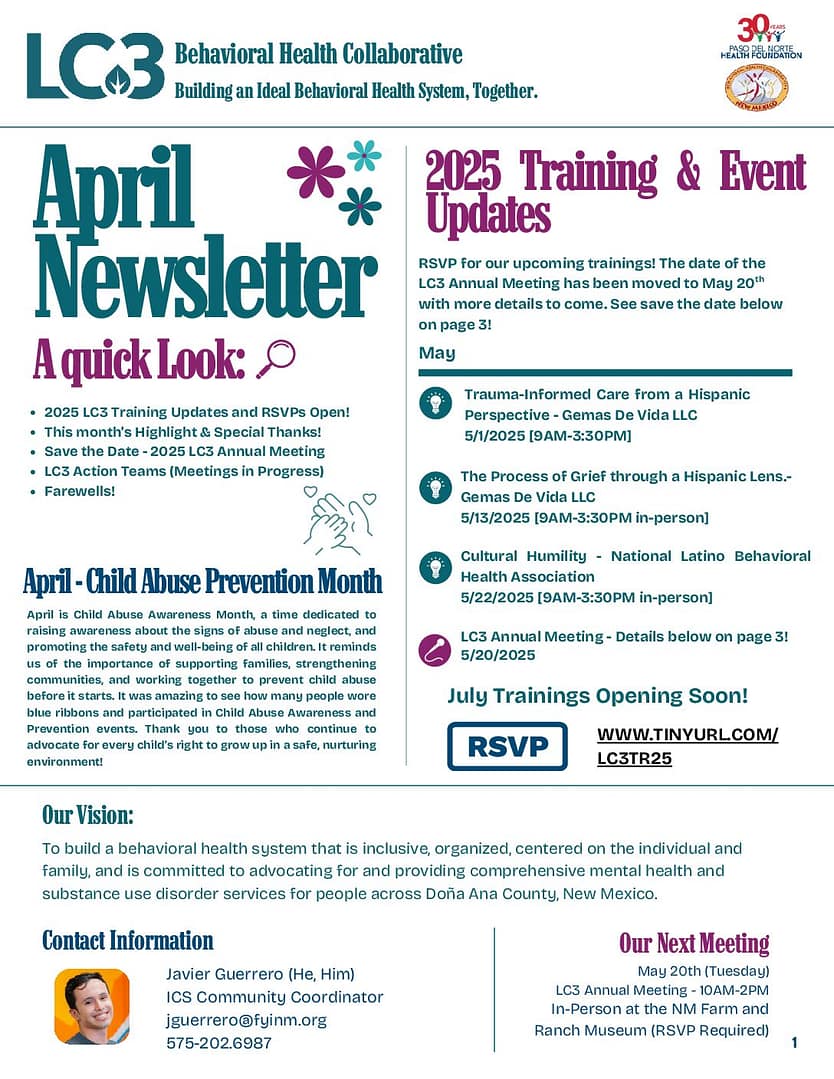 April Newsletter (2025)