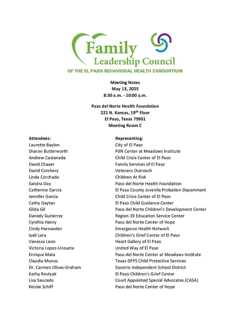 FLC General Meeting Notes May 13 2025 FS