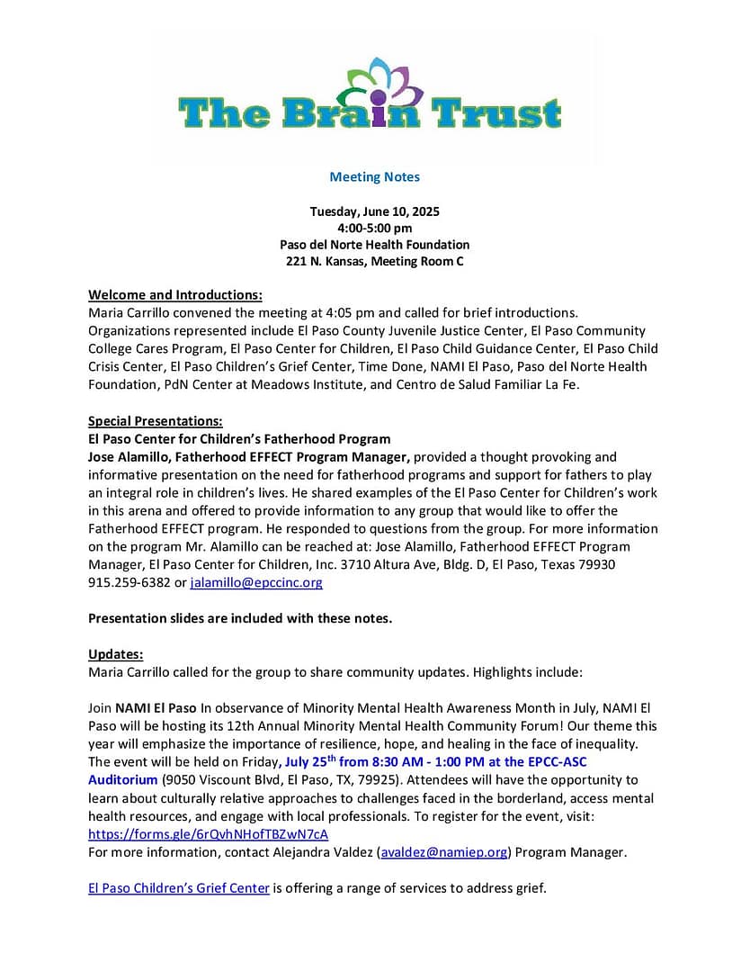 Brain Trust Meeting Notes 6 10 2025 Final