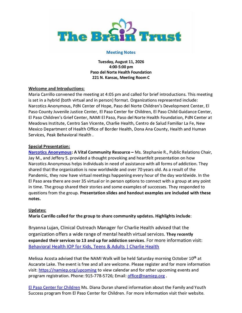Brain Trust Meeting Notes 8 11 2026 FS