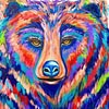 bear'-8x8mini_orig 8" x 8" Original Mini's