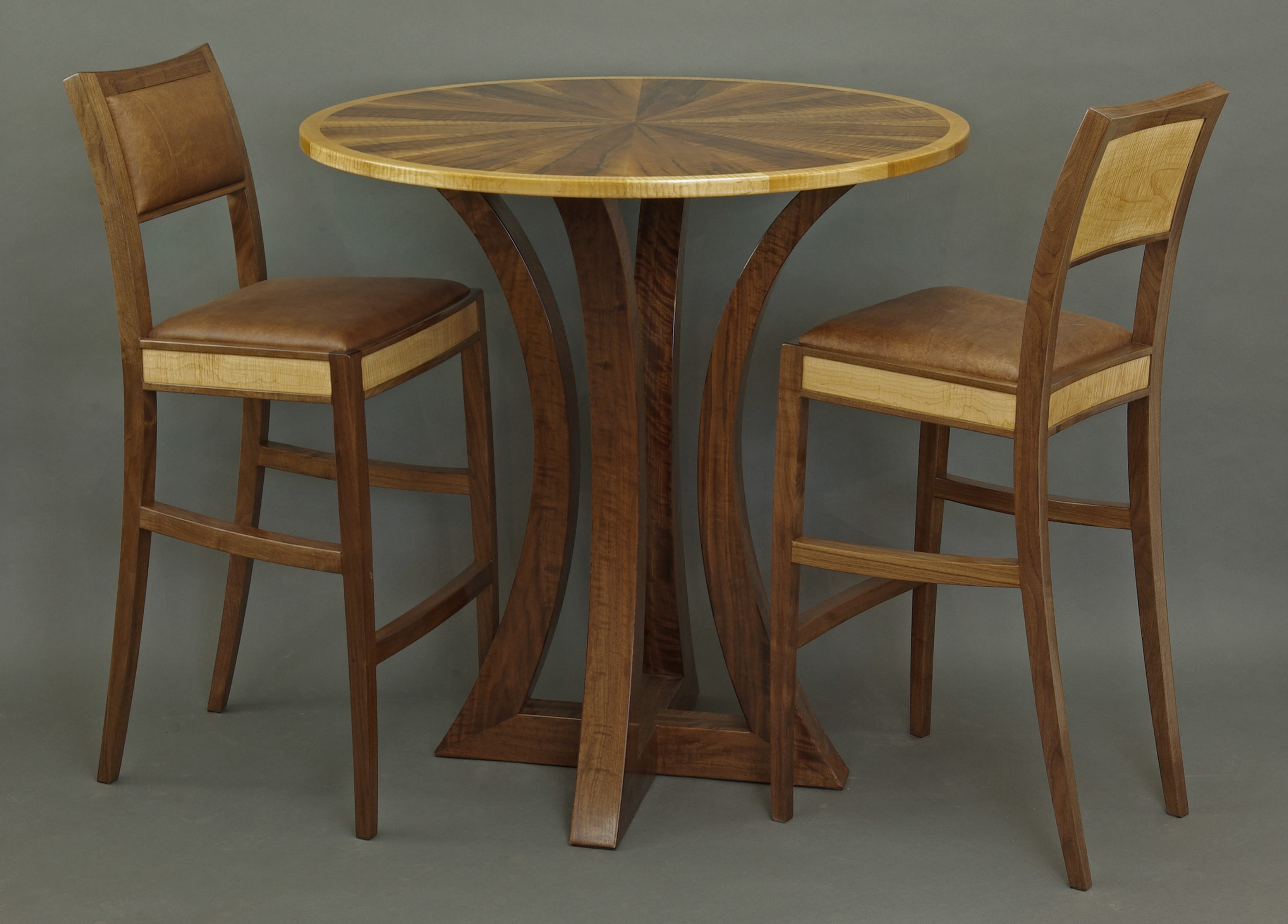 wooden sound ron benoit whitney bar table set21