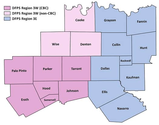 Region 3 Map DFPS