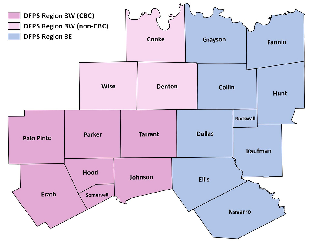 Region 3 Map DFPS