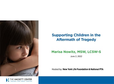 Supporting Children In The Aftermath Of Tragedy 2