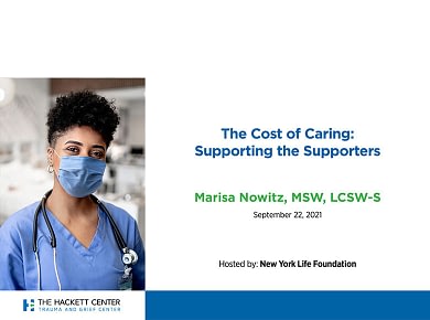 The Cost Of Caring Supporting The Supporters 2