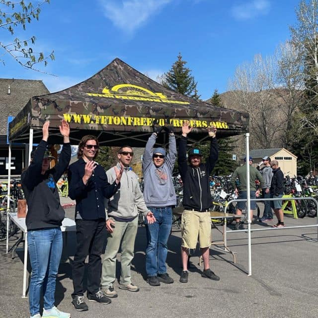 Woo Hoo Bike Swap Day! We’ll be rocking at Snow King until 2 pm! Lotsa bikes here to buy! Come support your favorite local trail builders and get yourself a new whip at the same time! 
#jhbikeswap2021 #jhbikeswap