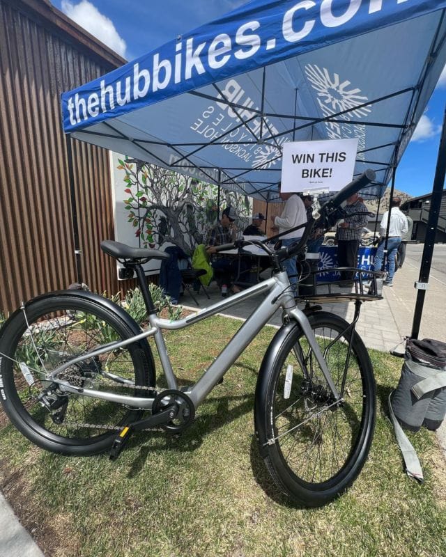 Win this @ridecannondale E-bike at The Bike Swap! $5 a ticket or $20 for 5 Tickets! Help support your local trails. 
Bike Swap Drop-off is today until 7. Swap starts tomorrow morning at 10 am! Come down to The Hub!